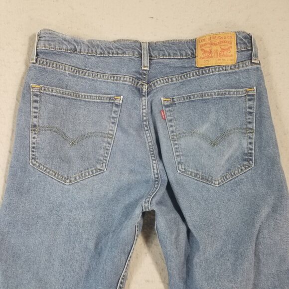 Levi's 505 jeans men's 36x26 regular fit blue stretch denim pants - Picture 7 of 13